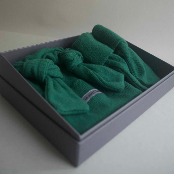 Cashmere Booties/socks - Delicious Pea Green