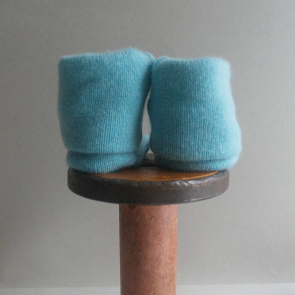 Cashmere Booties/socks - Brazilian Turquoise