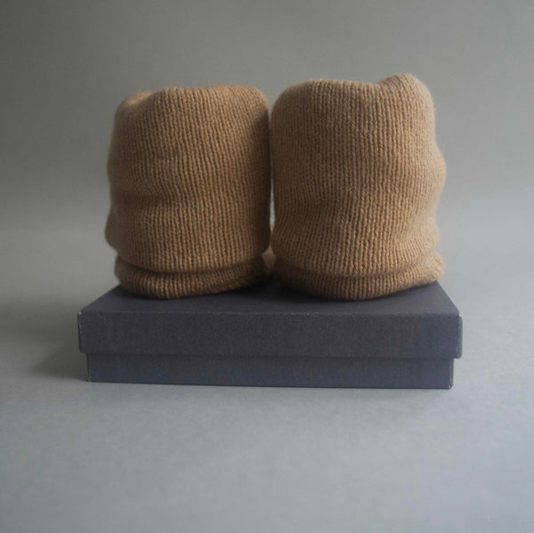 Cashmere Booties/socks - Caramel