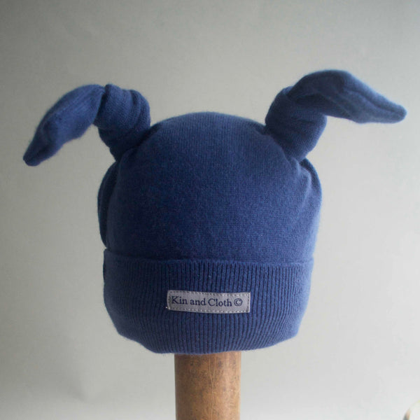 Cashmere Bunny Hat - Dark Royal