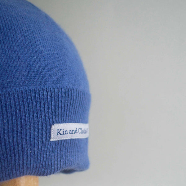 Cashmere Beanie Hat Dark Royal