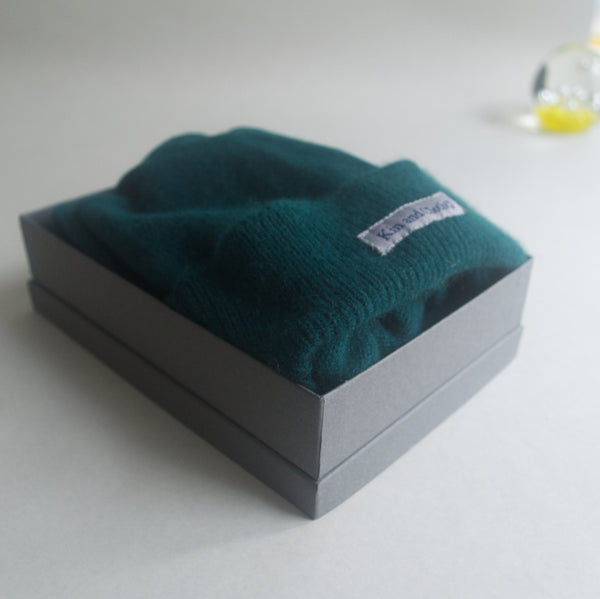 Cashmere Trapper Hat - Artist Green