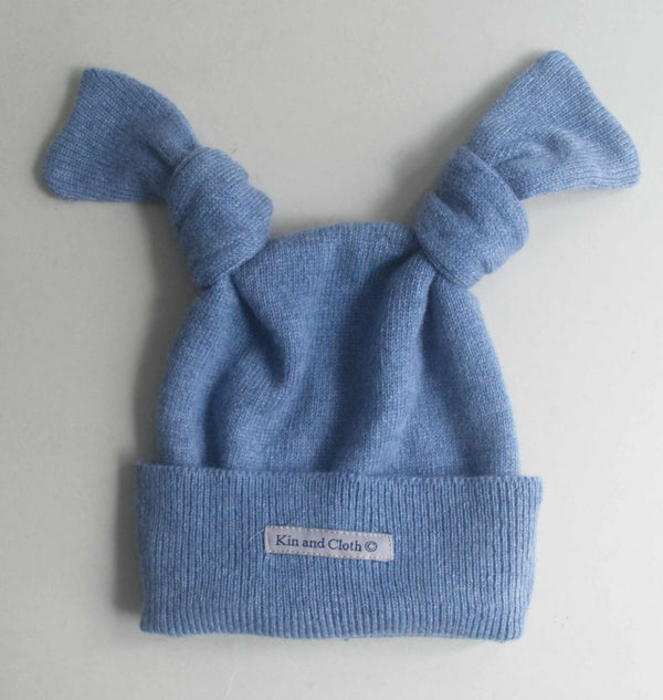 Cashmere Bunny Hat - Highland Blue