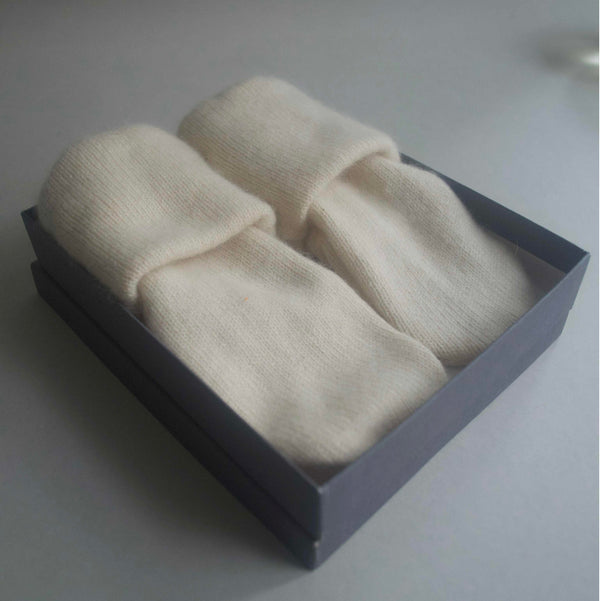 Cashmere Booties/socks - Ivory