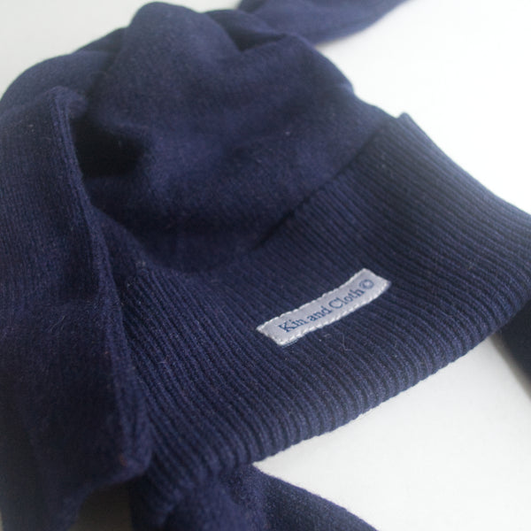 Cashmere Trapper Hat - Navy