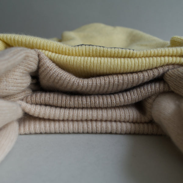 Cashmere Trapper Hat - Soft Peach