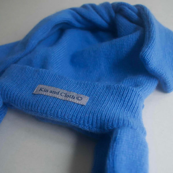 Cashmere Trapper Hat - Mediterranean Sky Blue