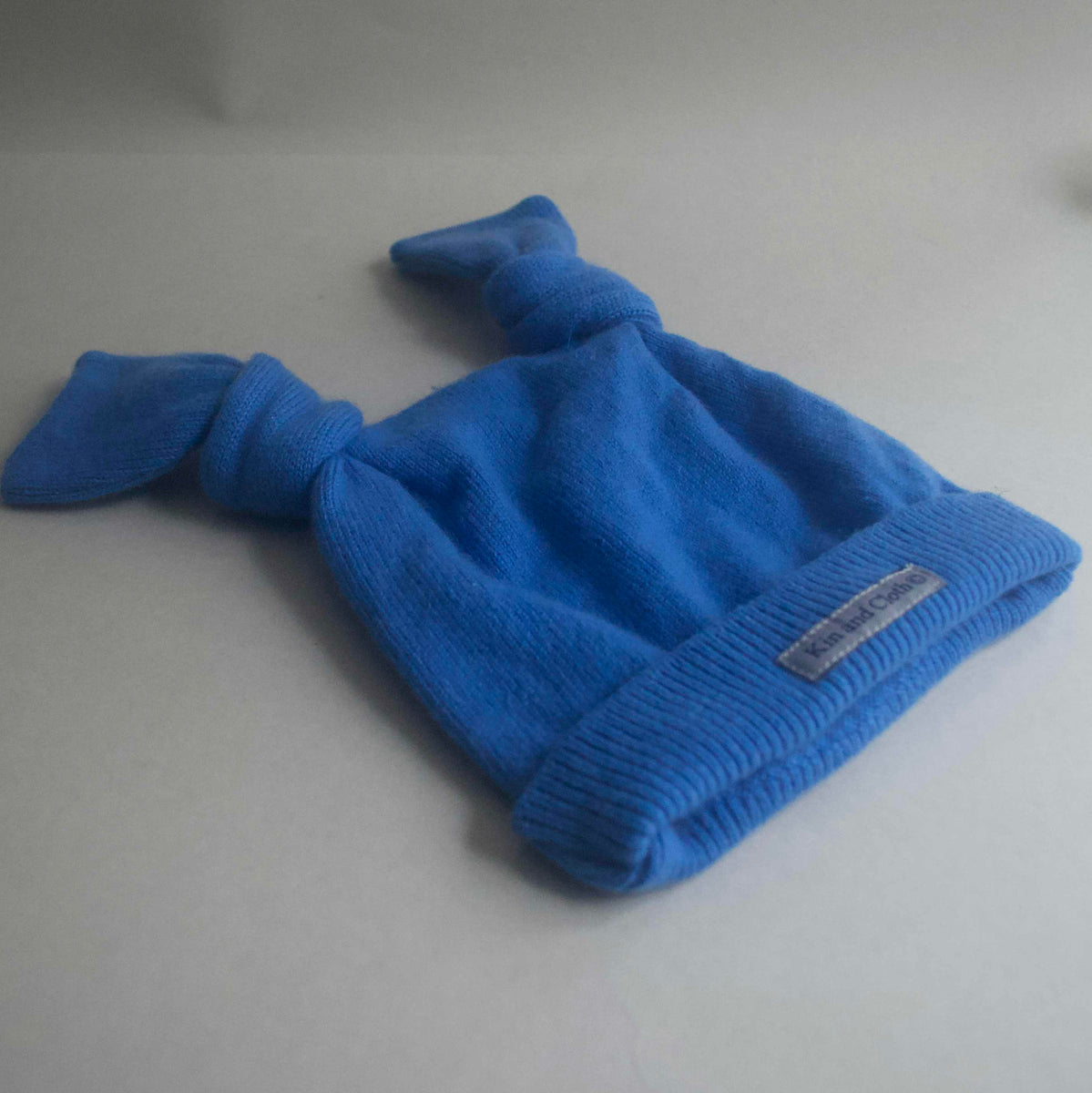 Cashmere Bunny Hat - Mediterranean Sky Blue – Kin and Cloth